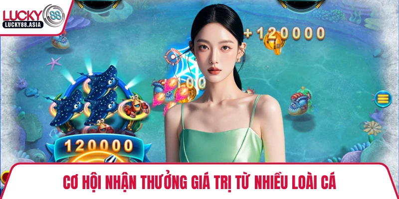 Cơ hội nhận thưởng giá trị từ nhiều loài cá